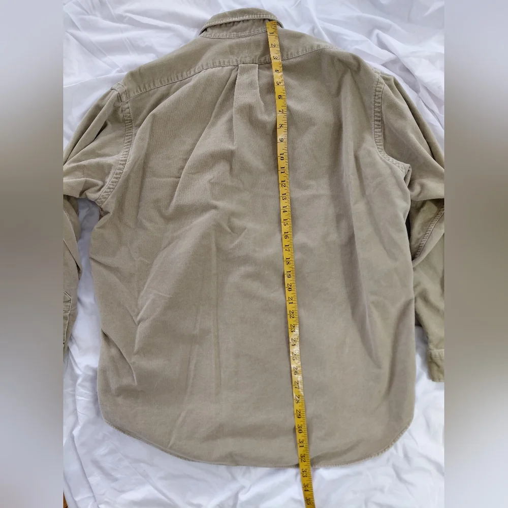 Polo By Ralph Lauren Khaki Benford Long Sleeve Button Down Shirt